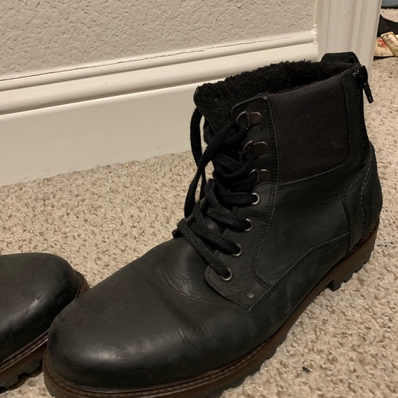 Black Steve Madden men’s boots size 11 US - Picture 3 of 4
